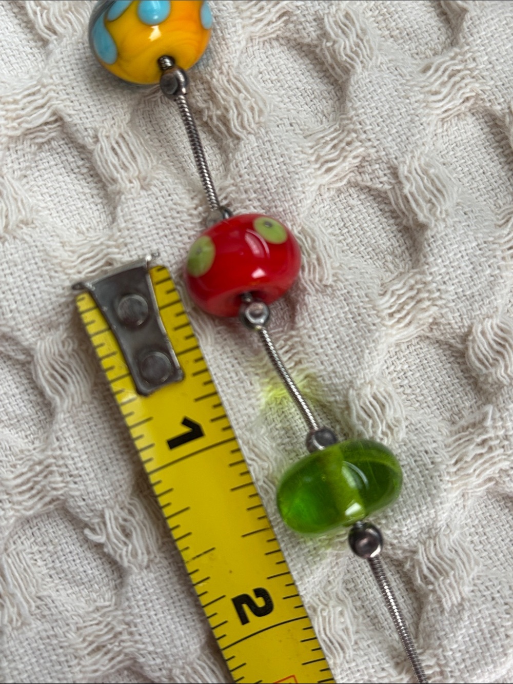 Vintage necklace w/ glass beads - Picture 9 of 9